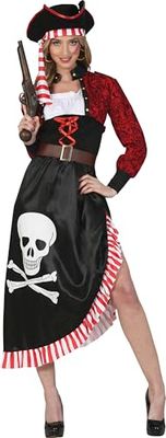 FIESTAS GUIRCA Déguisement de pirate avec jupe pour femme