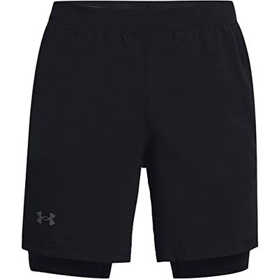 Under Armour Launch 7'' 2N1 Corto Uomo Nero S