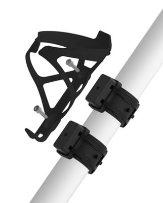 ZEFAL Pack Pulse B2 et Gizmo - Porte Gourde Premium et Robuste avec Un Support Adaptateur pour Monter Le Porte Bidon sans Vis, Noir