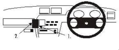 Brodit 651989 ProClip haakse houder voor Calibra 91-97 / Cavallier 89-95