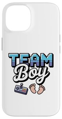 Team Boy Gender Reveal Baby Shower rosa o blu Custodia per iPhone 14