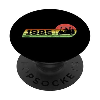 Golfistas Cumpleaños nacido en 1985 Golf-Cart Golf PopSockets PopGrip Adhesivo