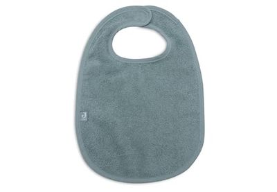 Jollein Bavoir pour bébé - En tissu éponge - Vert mer - 100% coton - Avec fermeture Velcro - Bavoir pour bébé