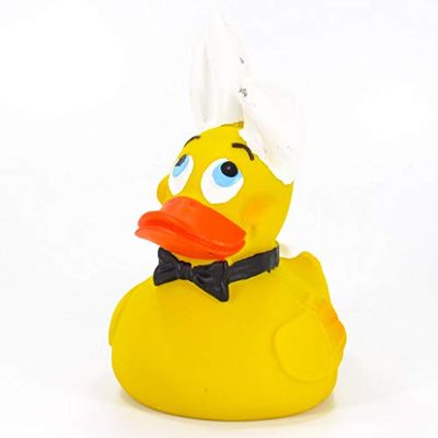 Lanco- Pato de Goma. Rubber Duck Playboy. Para Regalo. 100% natural, hecho a mano.