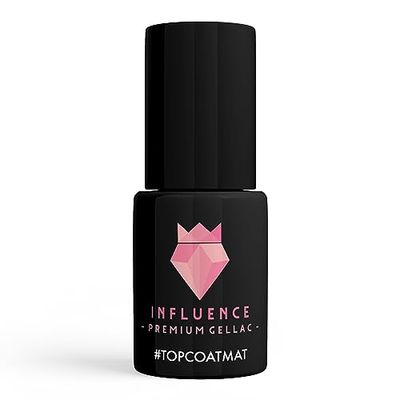 Influence Premium gellac nagelpolish glitter pastel matta TOPCOATMAT