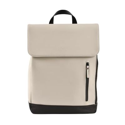 BÉABA, Luiertas voor baby's, rugzak, waterdicht, 11 zakken, aankleedkussen voor baby's, gerecycled rubber, ademend, gevoerde handgrepen en rug, koeltas, PC17 inch, 19 l, Oslo tas, beige