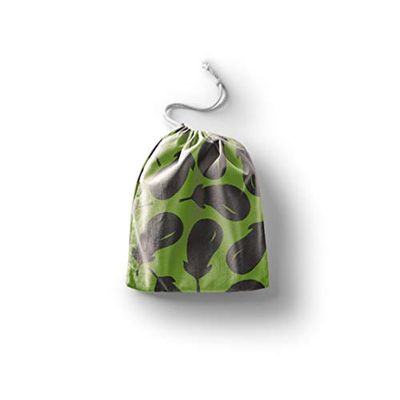 Bonamaison Printed Cotton Produce Bag with Drawstring, Reusable Grocery Bag, Biodegradable Eco-Friendly Bags, Travel Pouch, Sachet Bags, Shopping Bag, Eco Friendly, Foldable, Size: 12x15 cm