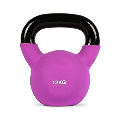 Fitness Kettlebell, 12 kg, fitnesshalters met handvat, voor training, fitness, gym, squat, gym, thuis