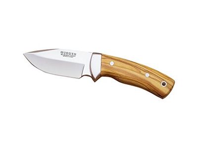 joker-Coltello desollador, virola, cachas in Legno, Rossa, Unisex, CO20 Skinner