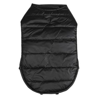 JACK AND VANILLA, Veste d'hiver pour Chien, Doudoune, Isolation Thermique, Ajustement Parfait, Design Moderne, Facile à Entretenir, Taille 45 cm - M-L, Couleur Noir, Modèle Expedition