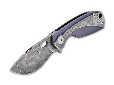 Viper Lille Damasteel kniv, blå, en storlek