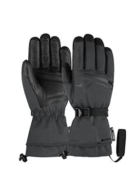 Reusch Down Spirit Gore-tex - Guanti da sci particolarmente caldi, impermeabili e traspiranti, con piuma, grigio/nero, 7,5