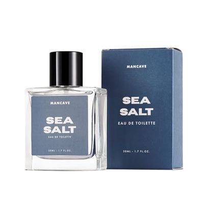 ManCave Sea Salt Fragrance Spray, Eau De Toilette for Men, 50ml, Mens Perfume with Sea Moss & Driftwood, Aftershave Gift for Him, UK Formulated EDT Fragrance