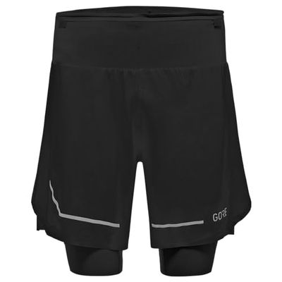 GORE WEAR Ultimate 2in1 Shortss, Pantaloncini Uomo, Nero, S