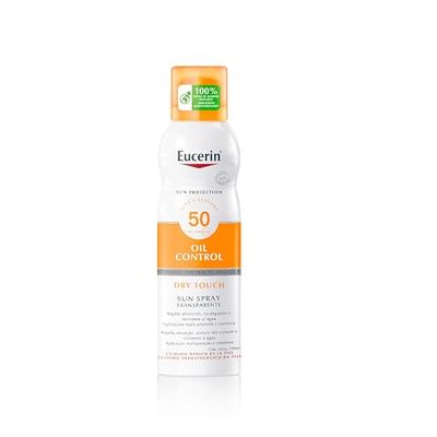 Sensível protetor de sol spray transparente dry touch SPF50