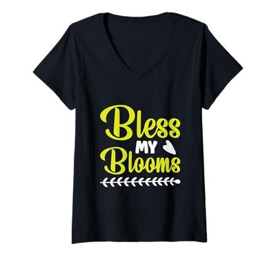 Womens Cool and Funny Gardening for Plant Lover and Who Love Nature V-Neck T-Shirt
