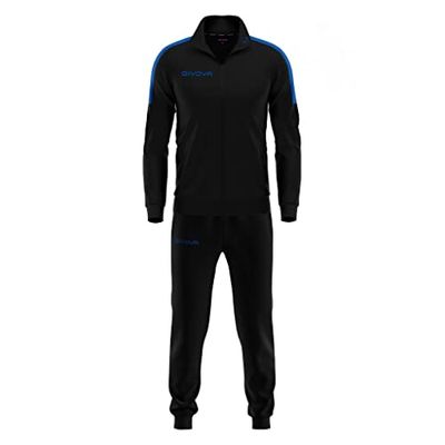 GIVOVA TRACKSUIT REVOLUTION TRIACETATO BLACK/BLUE Size XL