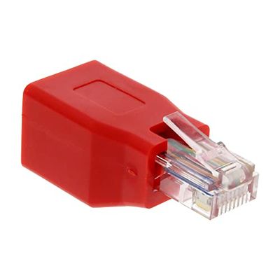 InLine 69994K RJ-45 RJ-45 röd kabeladapter – RJ-45 (RJ-45, röd)