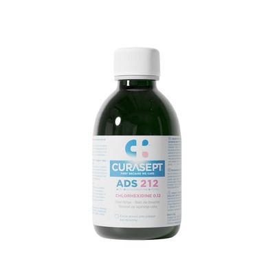 Curasept Mouthwash - 0.120% Chlorhexidine, 200 ml, Alcohol Free, Unflavored, Gum Health, Gingivitis Treatment & Prevention