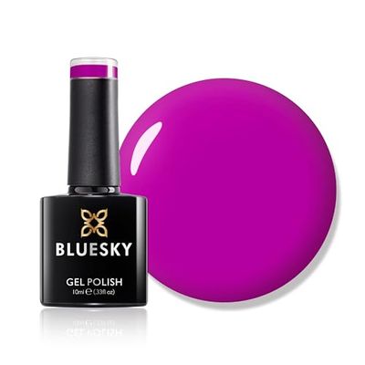 Bluesky Gel Nail Polish, Gothic Neon16, Bright, Colour, Hot, Neon, Purple, Long Lasting, Chip Resistant, 10 ml (Requires Drying Under UV LED Lamp)