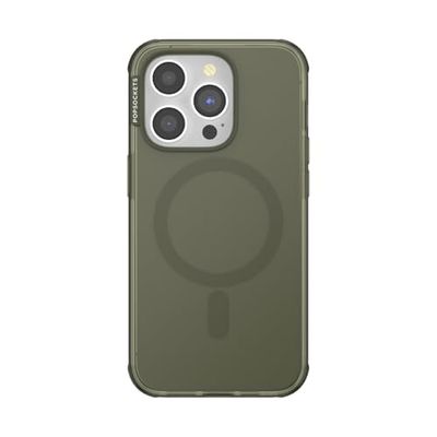 PopSockets Custodia per iPhone 14 Pro con MagSafe, impugnatura venduta separatamente, compatibile con ricarica wireless, Fatigue