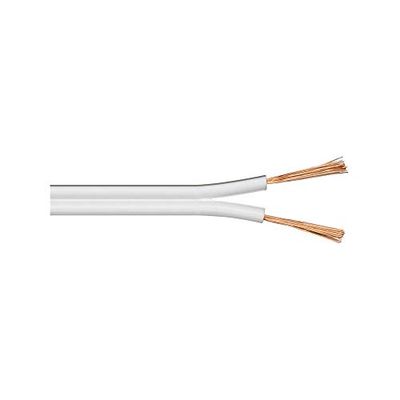 Goobay 67745 luidsprekerkabel 2 x 0,75 mm² CCA strengen/luidsprekerkabel audiokabel per meter/luidsprekerkabel audiokabel/subwoofer kabel/wit / 25 m