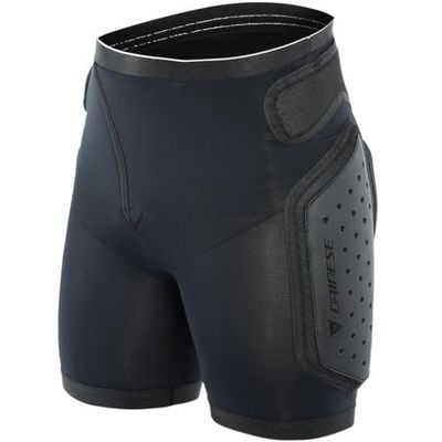 DAINESE, ACTION EVO męskie spodenki narciarskie z ochraniaczami, czarne/białe, M