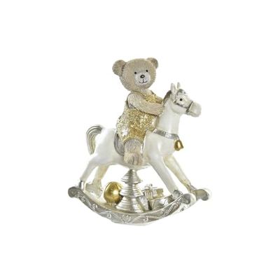 FIGURA RESINA 13X6,5X15 CABALLO DORADO