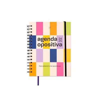 UO Agenda scolaire facultatif semainier : commence en septembre 2024 et se termine en août 2025, couverture rigide, comprend 127 autocollants, élastique et ruban marque-page