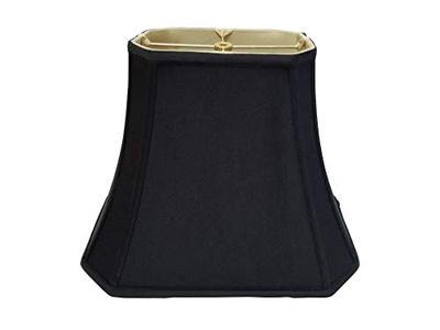 Royal Designs - Paralume rettangolare ad angolo, nero, (6 x 8) x (9 x 14) x 10,5
