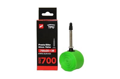MASSI Camara TPU 700X25-35C V.Bici Aire, Verde Fluor, 700x25-35 60mm