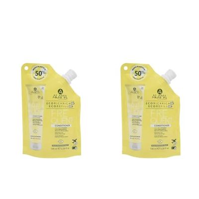 Alama Professional Eco-Refill Frequent Conditioner Nutriente, Balsamo per Tutti i Tipi di Capelli, Formula con Vitamine, 90% Ingredienti Naturali, Vegan, 100ml (Confezione da 2)