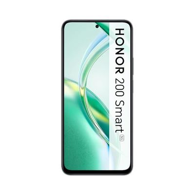 HONOR 200 Smart, Smartphone 5G, 4 GB + 256 GB, 6,8 inch display, 5200 mAh batterij, 50 MP camera, Dual SIM, Android 14, zwart
