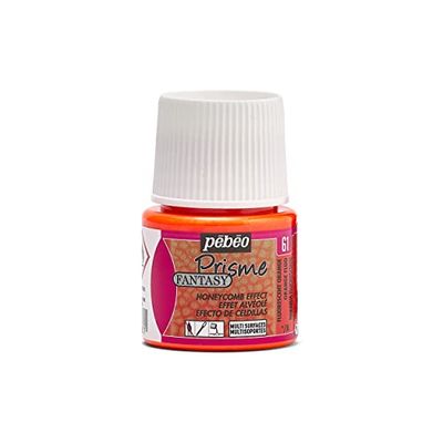 PEBEO 166061 Fantasia PRISME, Arancione Fluorescente, 45ml, 45 unità
