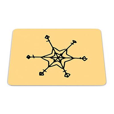Bonamaison, Rectangular Digital Printed Mouse Mat Non-Slip Bottom for Office and Home Size: 22 x 18 cm