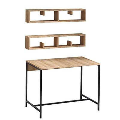 Bureau, 100% panneau de particules mélaminé, couleur chêne