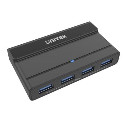 Unitek 7-poorts actieve KVM-switch | H1310A | Aansluitingen: 3,5 mm bus, USB-C, USB-A | doorvoer: 5 Gbps | 4 x USB-A-poort | 2 x USB-C-poort | kabellengte: 1 m