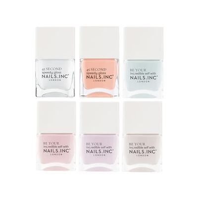 Nails.INC Sweetest Pastels 6-Piece Nail Polish Set (Worth Value £48)