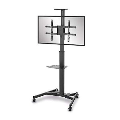 PureMounts PM-CART-70B TV-standaard voor LCD/LED/plasma schermen Verstelbare hoogteverstelling. zwart