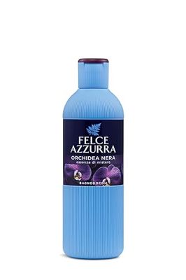 Felce Azzurra - Bagnoschiuma Profumato Orchidea Nera, Bagno Schiuma Detergente Delicato Idratante per Pelle Morbida, Note Speziate Liquirizia e Vaniglia, Bagnodoccia Dermatologicamente Testato, 650 ml