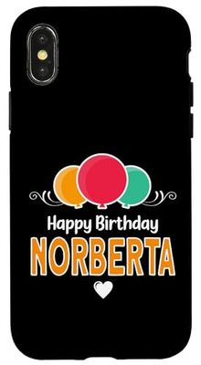 Buon compleanno dicendo Norberta Custodia per iPhone X/XS