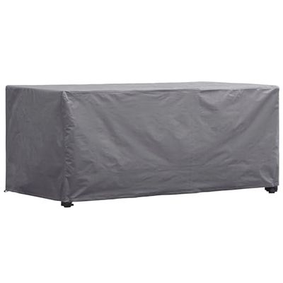 Perel Cubierta al aire libre para la mesa máxima. 140 cm, gris, rectangular, 145 cm x 105 cm x 75 cm