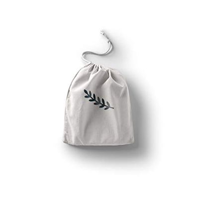 Bonamaison Imprimé Sacs de Coton avec Cordon, Sac D'Épicerie, Sac À Provisions, Réutilisables, Écologique, Pliable, Taille: 20x30 Cm