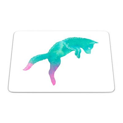 Bonamaison, Tappetino per il mouse rettangolare con stampa digitale, antiscivolo, per ufficio e casa, dimensioni: 22 x 18 cm