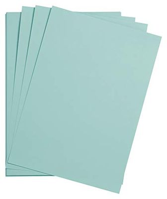 Clairefontaine 975569C Paquet Papier Maya - 25 Feuilles Papier Dessin Lisse Vert Turquoise - A2 42x59,4 cm 185g - Idéal pour le Dessin et les Activités Créatives
