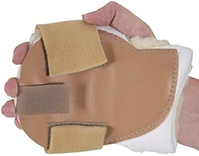 Rolyan Protecteur de Paume avec Pochette Vinyle, Main gauche, Thérapie de la main, pour l'hypertension