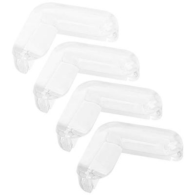 mumbi Protection des Bords en Plastique, Transparent, 90°.