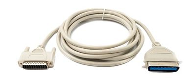 System-S D Sub - Cable de 3 m de 25 pines macho a 36 pines hembra DB25 CN36 adaptador en gris