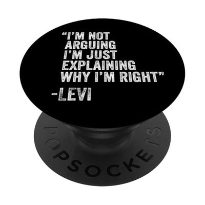 LEVI Cita Divertido Cumpleaños Personalizado Nombre Idea Ingeniero PopSockets PopGrip Adhesivo