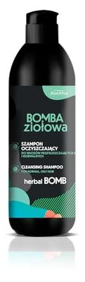 JOANNA Shampoo detergente bomba alle erbe 500 ml – Intensivo idratante e nutriente – cura per capelli indeboliti e fragili e garantisce una lucentezza naturale